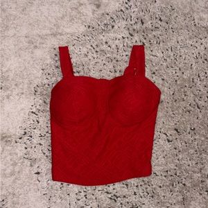 red crop top